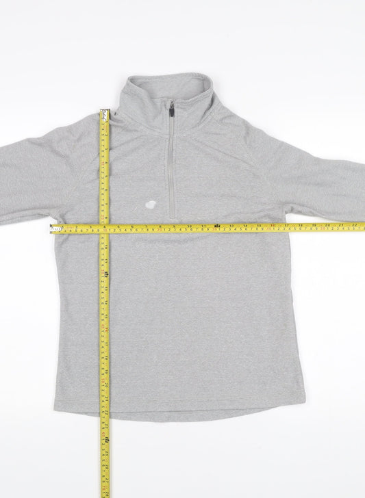 Trespass Women’s Grey 1/2 Zip Hoodie UK 10 Polyester Outdoor