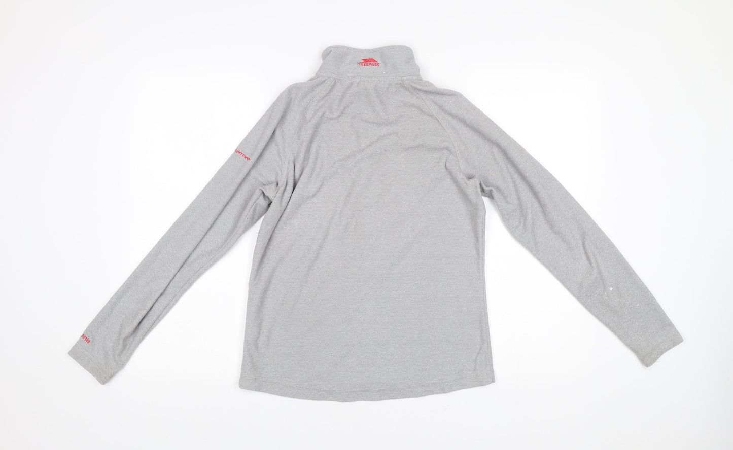 Trespass Women’s Grey 1/2 Zip Hoodie UK 10 Polyester Outdoor