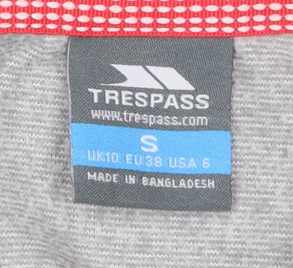 Trespass Women’s Grey 1/2 Zip Hoodie UK 10 Polyester Outdoor