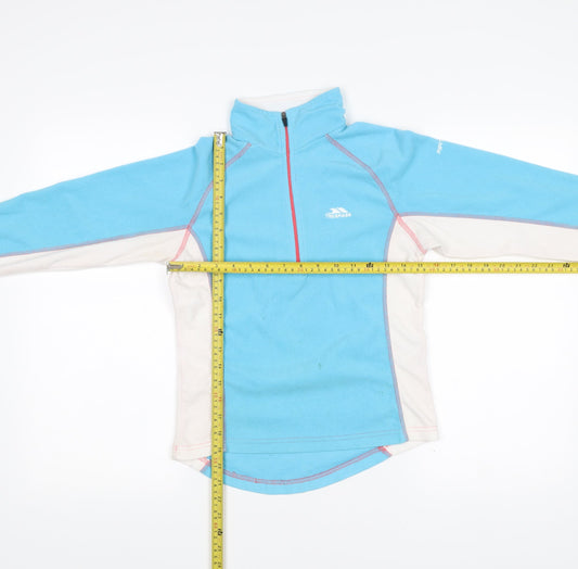 Trespass Women’s Blue Fleece Sweatshirt XXS 1/2 Zip Outdoor Hiking Top