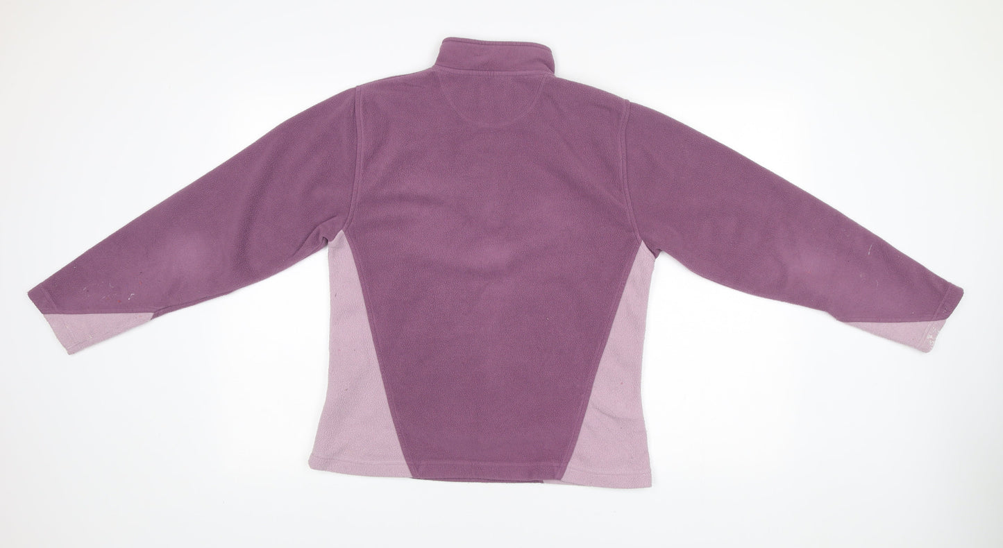 Peter Storm Womens Purple Size 14 1/4 Zip Fleece Sweatshirt