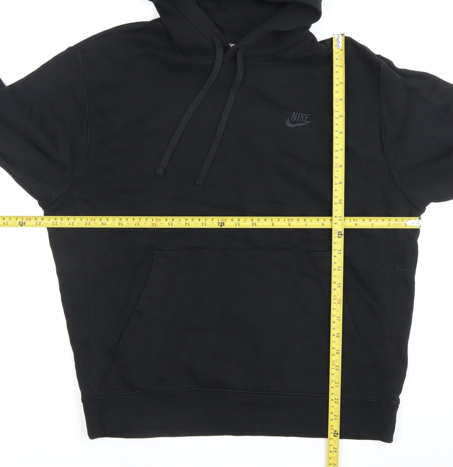 Nike Unisex Adults Black Pullover Hoodie L Logo Sportswear