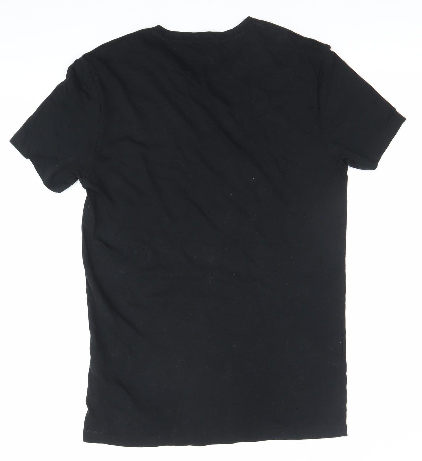 AllSaints Men’s Black Medium Tonic Crew Neck Cotton T-Shirt