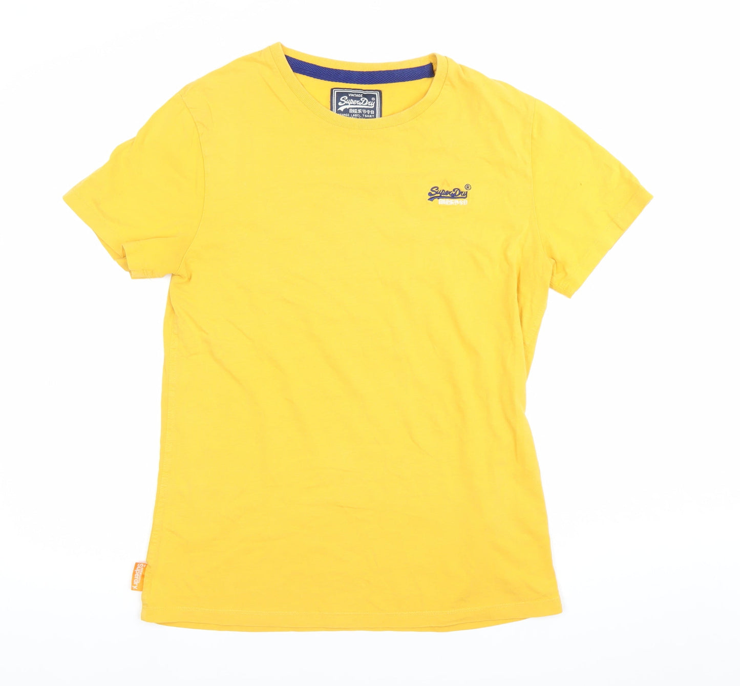 Superdry Men's Yellow Medium Vintage Logo Crew Neck T-Shirt