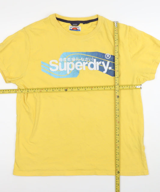 Superdry Women’s Yellow 2XL Basic Short Sleeve T-Shirt
