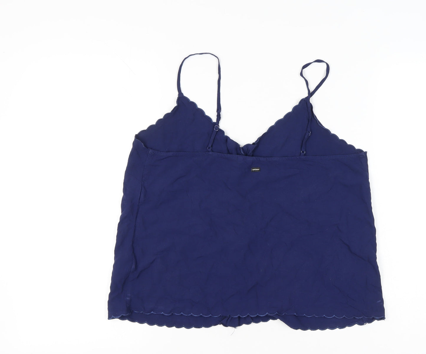 Superdry Womens Blue Size 14 Camisole Tank Top Spaghetti Strap