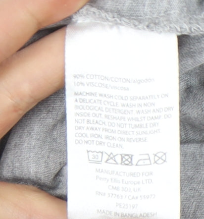 Farah Mens Grey Crew Neck Short Sleeve T-Shirt Size M