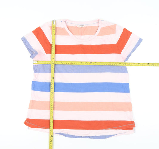 FatFace Women’s Multicoloured Striped Cotton T-Shirt UK 14