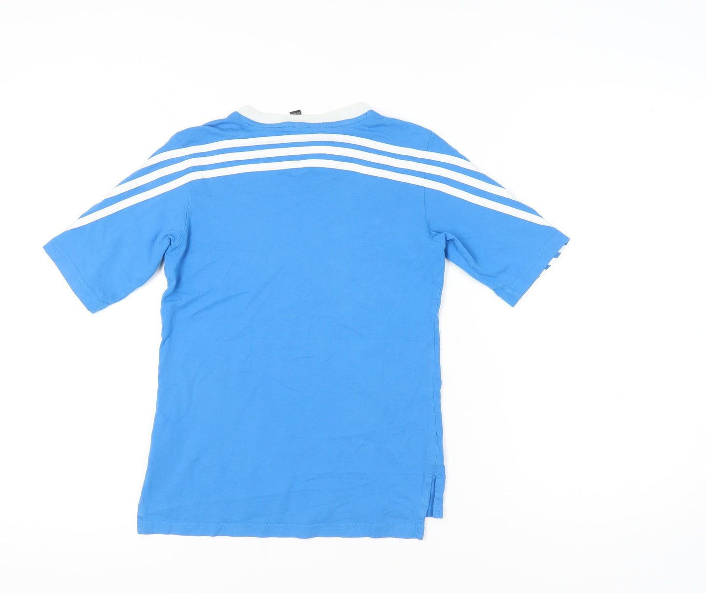 Adidas Boys Blue LEGO Graphic T-Shirt 9-10 Years Short Sleeve Cotton