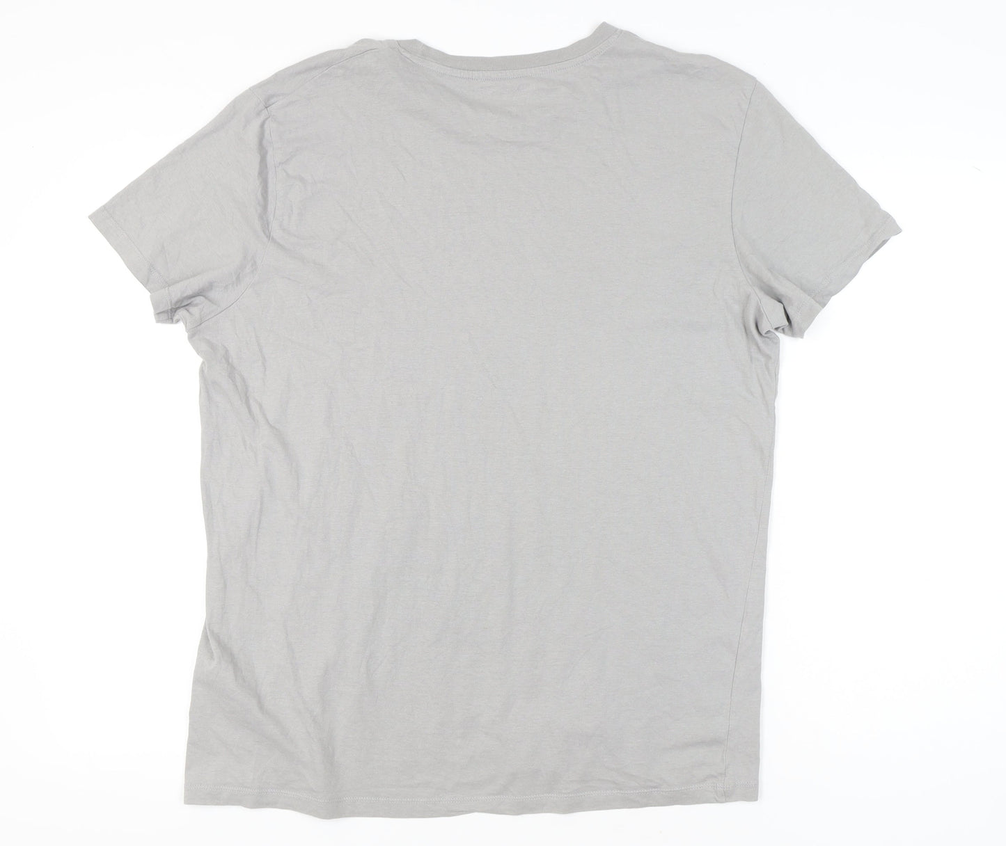 Jack & Jones Men's Grey 2XL Crew Neck Short Sleeve T-Shirt