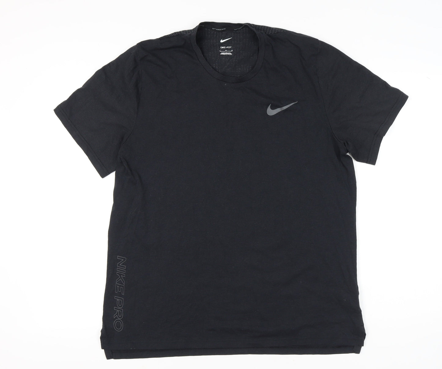 Nike Men's Black L Dri-FIT Pro Short Sleeve Athletic T-Shirt