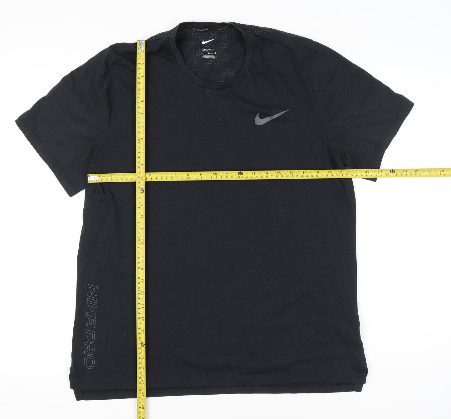 Nike Men's Black L Dri-FIT Pro Short Sleeve Athletic T-Shirt