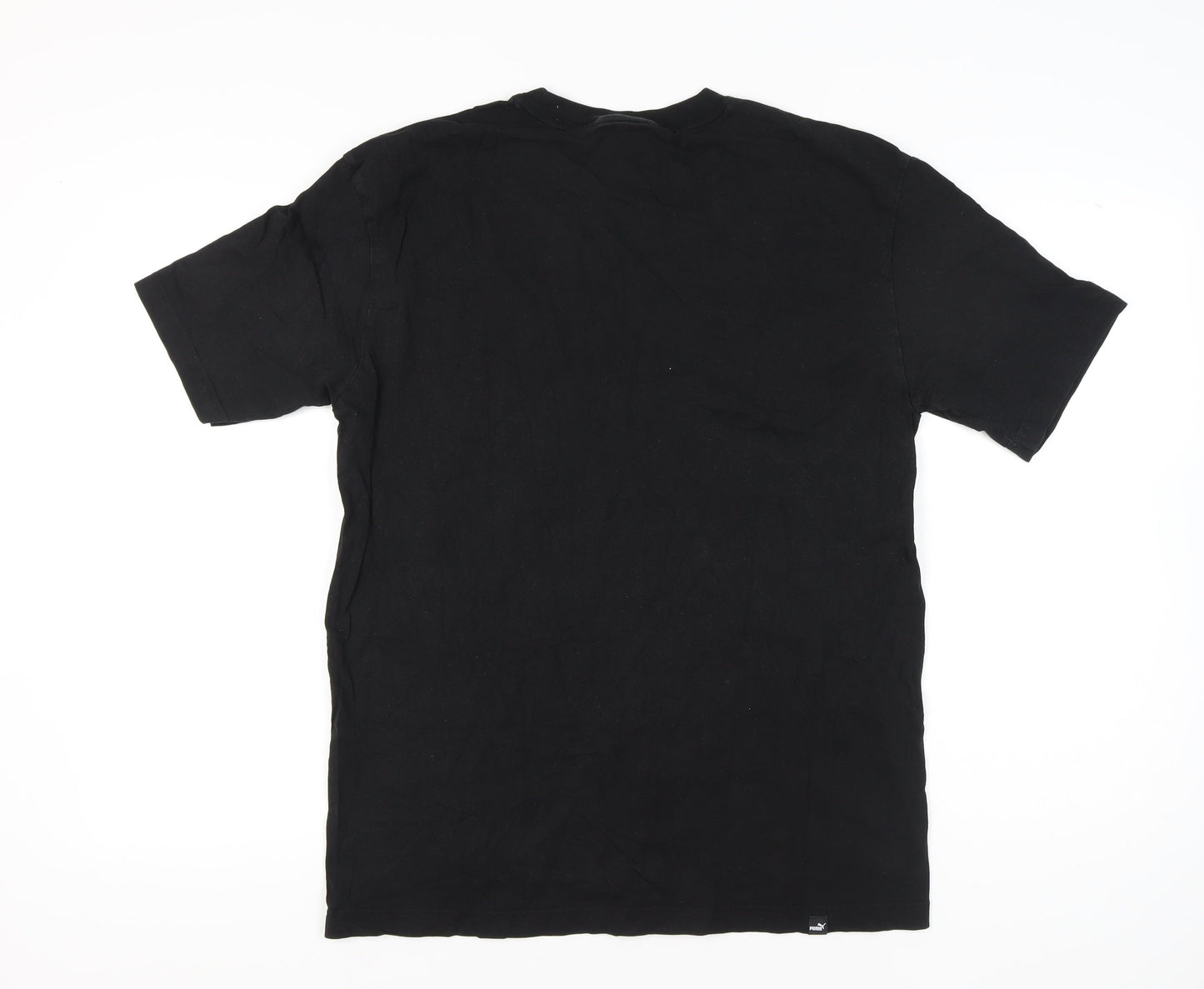 Puma Men's Black Medium Crew Neck Short Sleeve Pocket T-Shirt