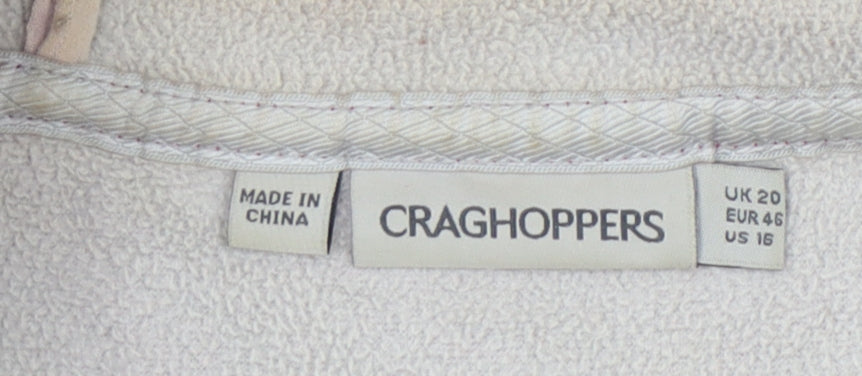 Craghoppers Womens Red Hooded Puffer Jacket UK 20 Regular Fit