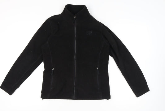 Karrimor Womens Black Fleece Jacket Size 10 Full Zip Pockets