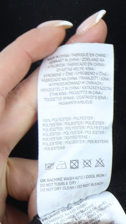 Karrimor Womens Black Fleece Jacket Size 10 Full Zip Pockets