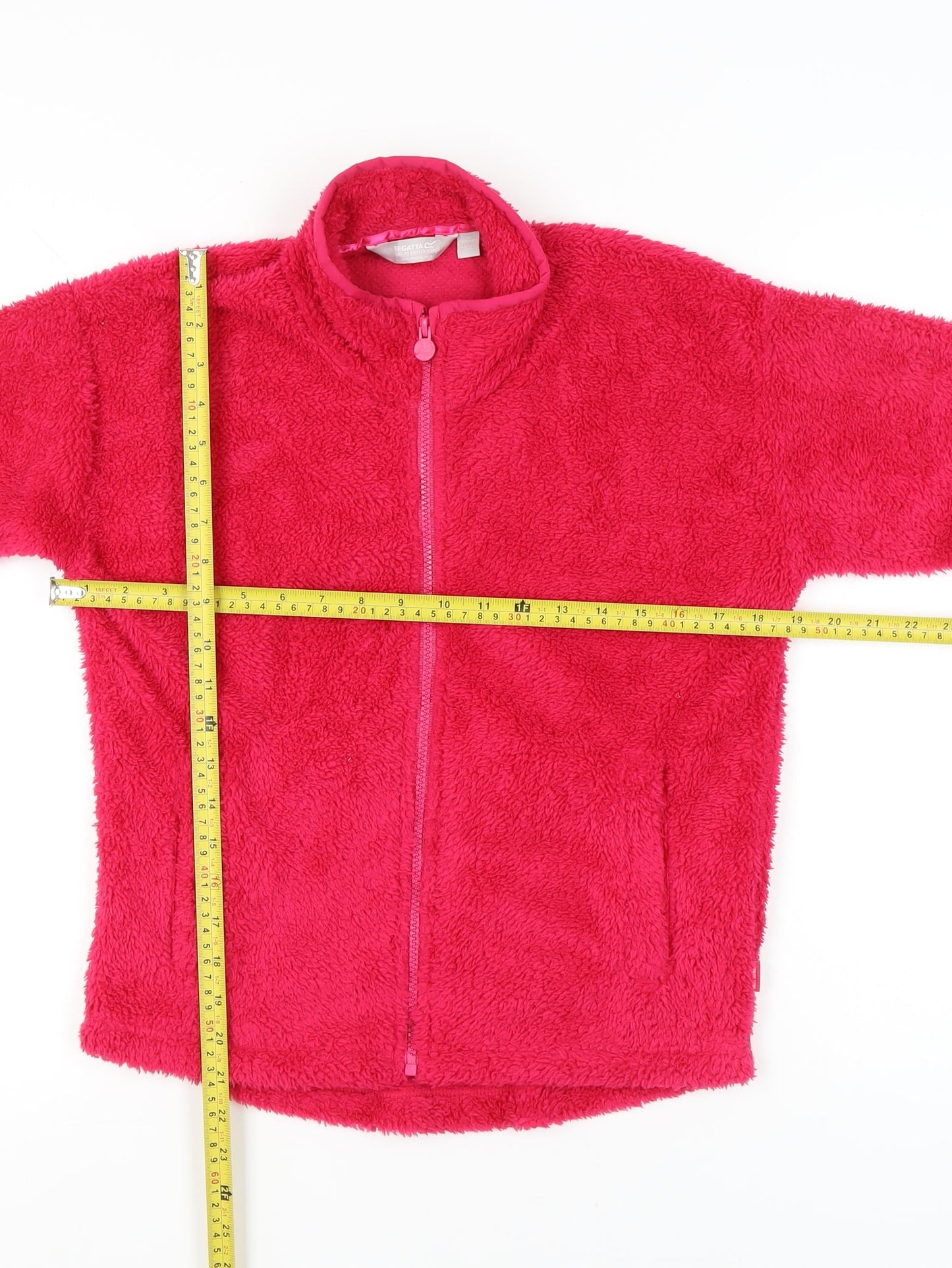 Regatta Girls Pink Fleece Jacket Age 13 Years Full Zip Outdoor Casual