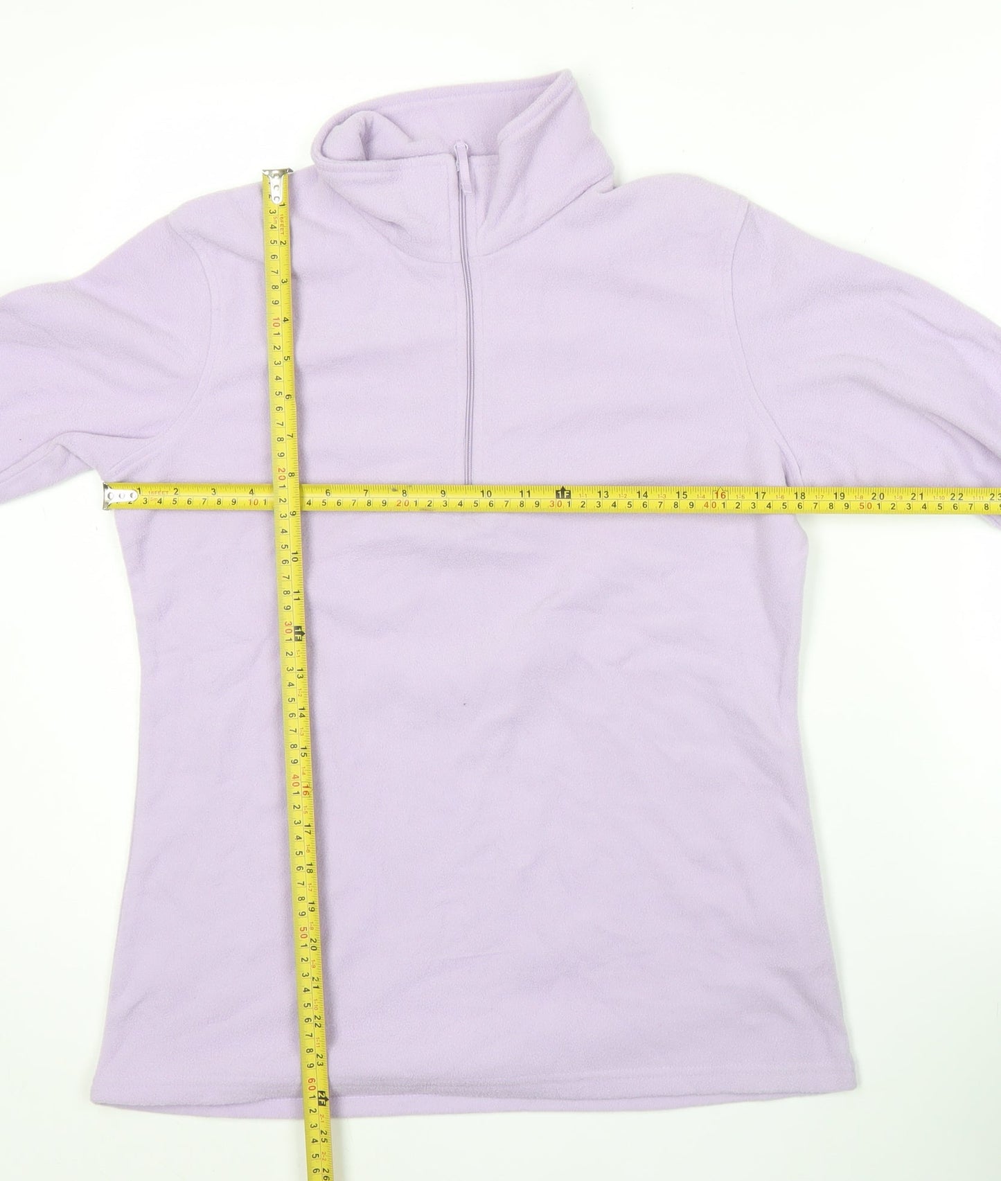 Mountain Warehouse Women’s Purple Fleece Sweatshirt M Half Zip Lightweight