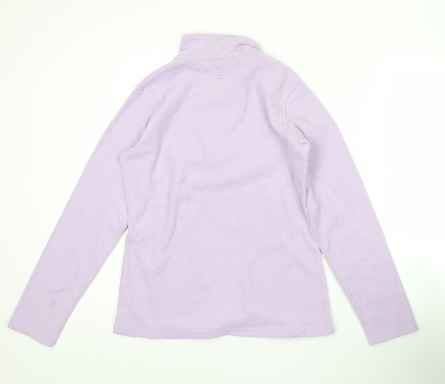 Mountain Warehouse Women’s Purple Fleece Sweatshirt M Half Zip Lightweight