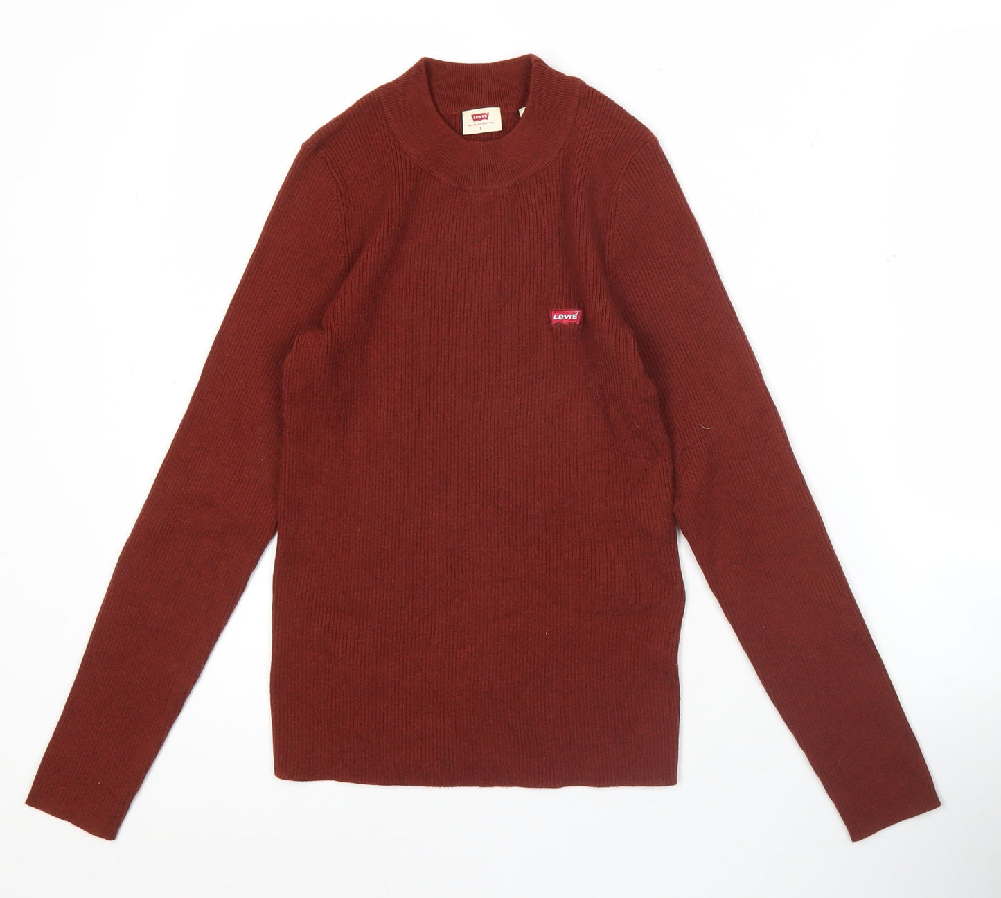 Levi's Womens Brown Slim Fit Crew Neck Pullover Jumper Size S