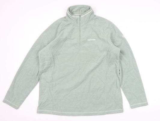 Craghoppers Unisex Green XL Fleece Sweatshirt 1/2 Zip Outdoor Wear