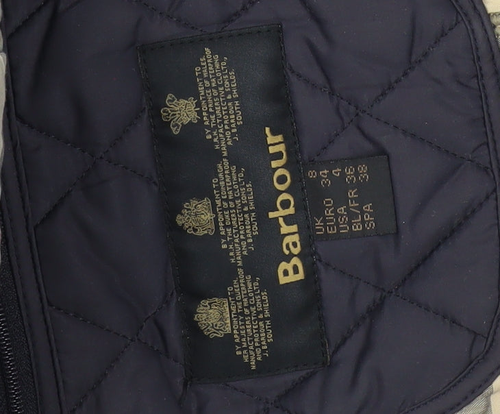Barbour Womens Blue Quilted Jacket Size 18 Mid-Length Classic