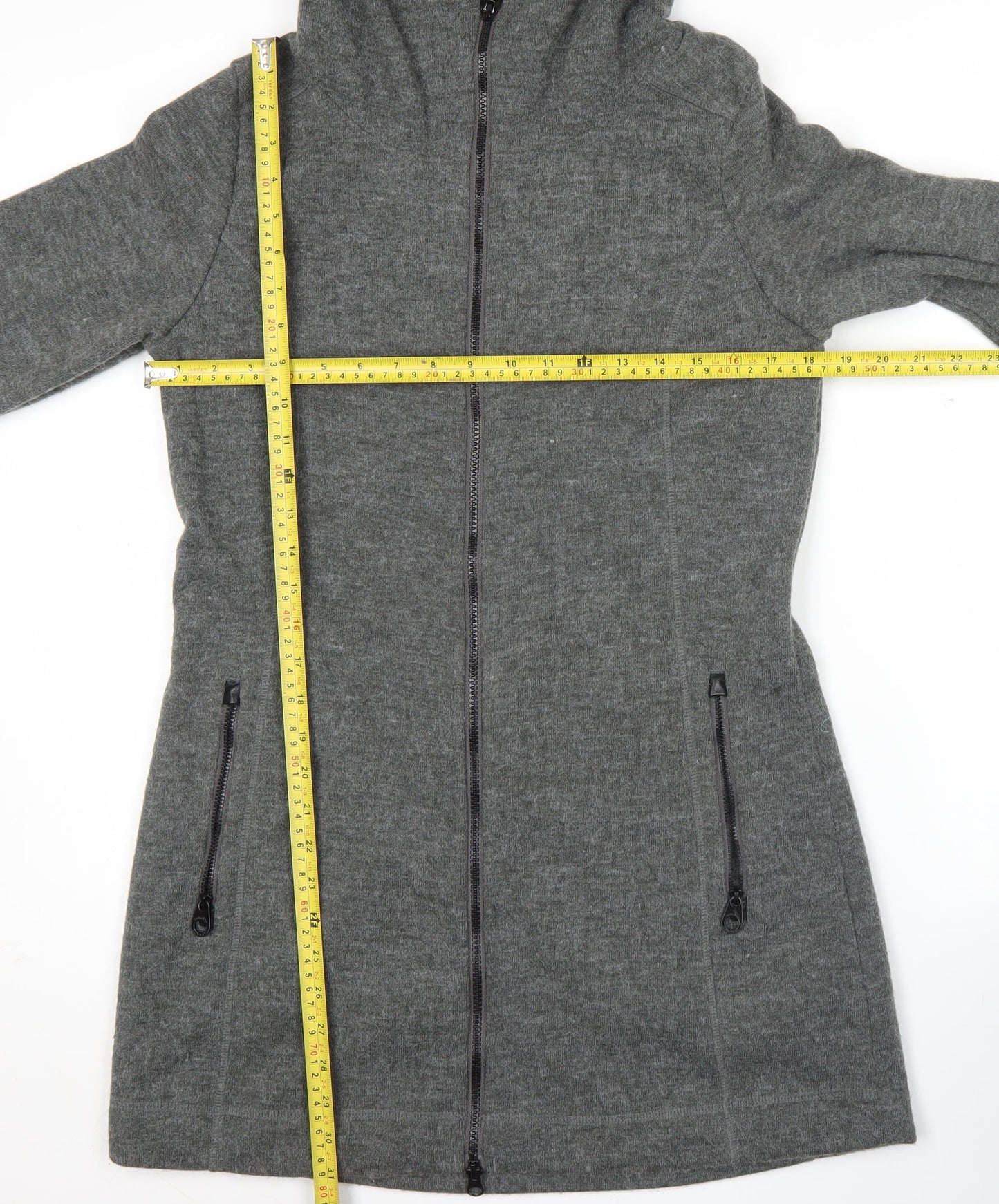 Regatta Womens Grey Hooded Full Zip Jacket Size 10 UK Casual Outdoor
