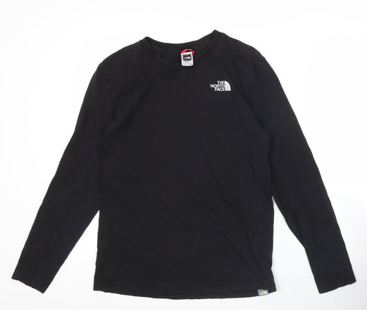 The North Face Men's Black Small Long Sleeve Cotton T-Shirt