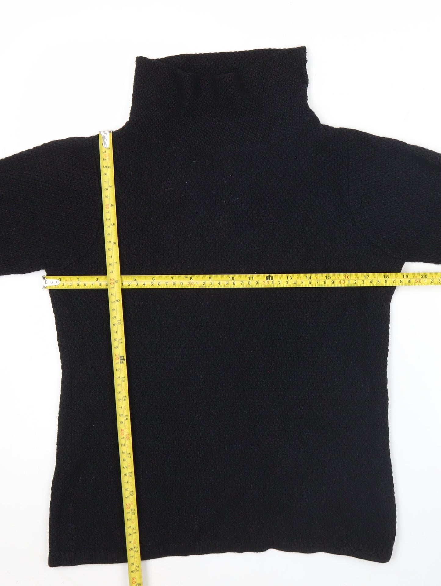 Boden Women’s Black Wool Cotton Roll Neck Jumper Size 14