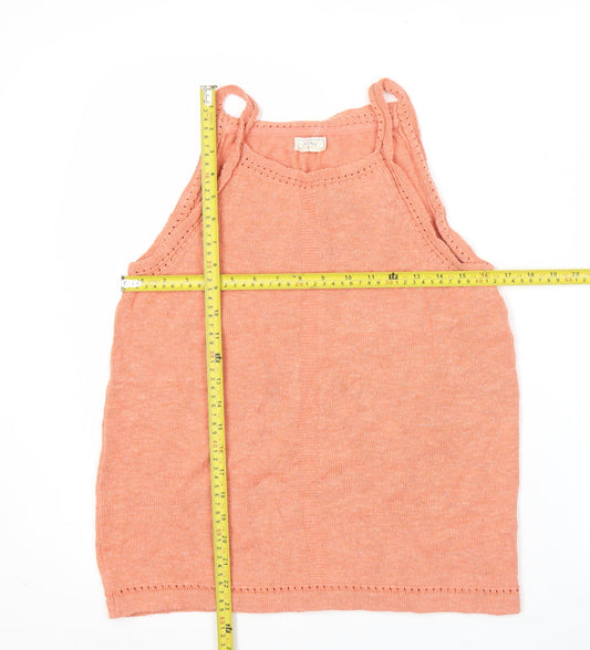 Fat Face Womens Orange Size 12 Cotton Knit Tank Top