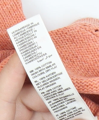 Fat Face Womens Orange Size 12 Cotton Knit Tank Top