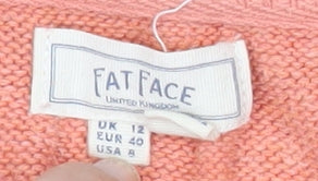 Fat Face Womens Orange Size 12 Cotton Knit Tank Top