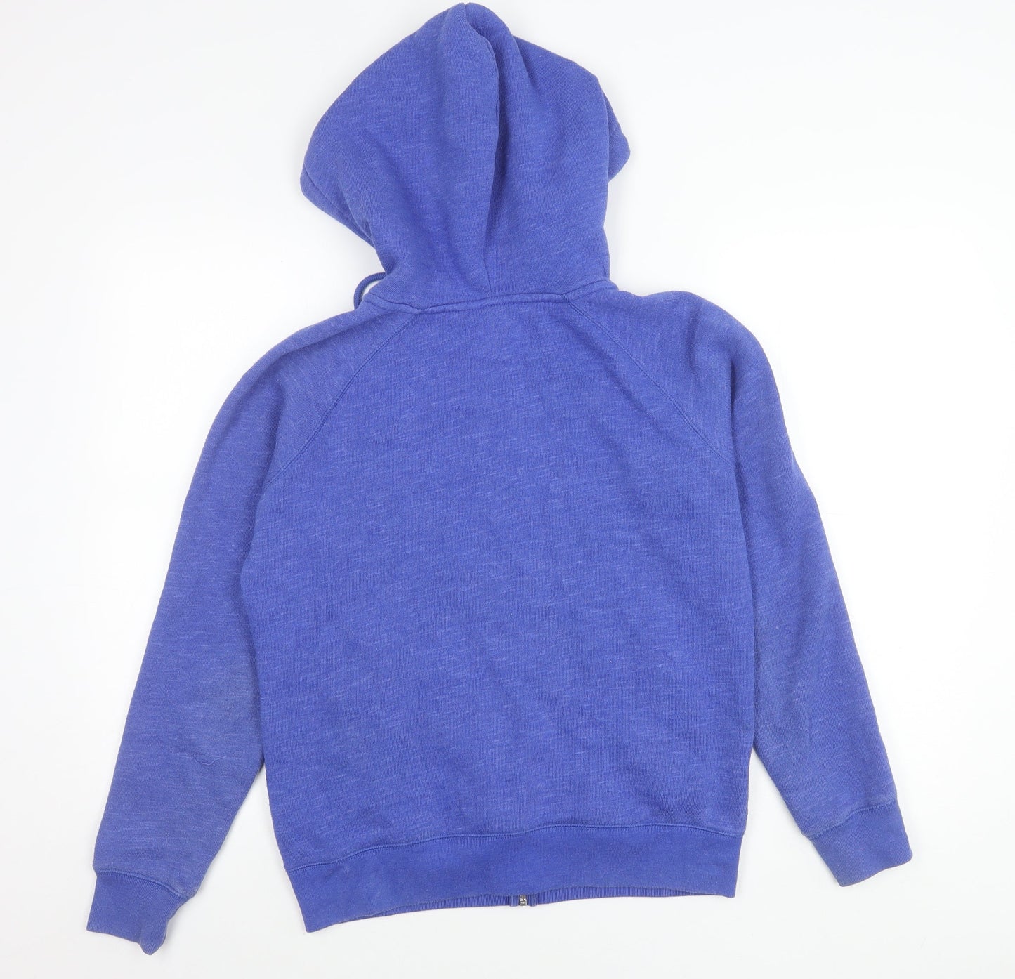 Jack Wills Womens Blue Hoodie Jacket UK 12 Full Zip Cotton Blend