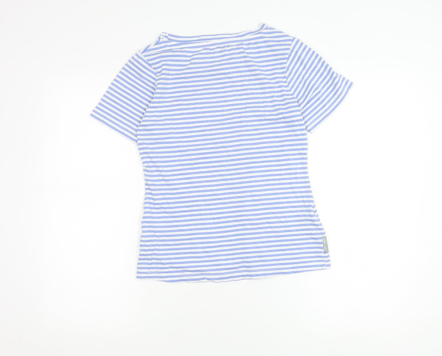 Peter Storm Women’s Blue Striped Cotton T-Shirt Size 8