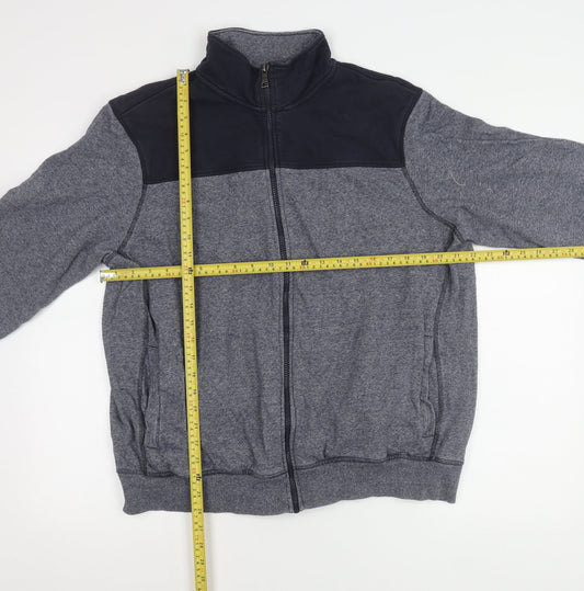 Marks and Spencer Men’s Blue XL 44-46" Full Zip Cotton Jacket