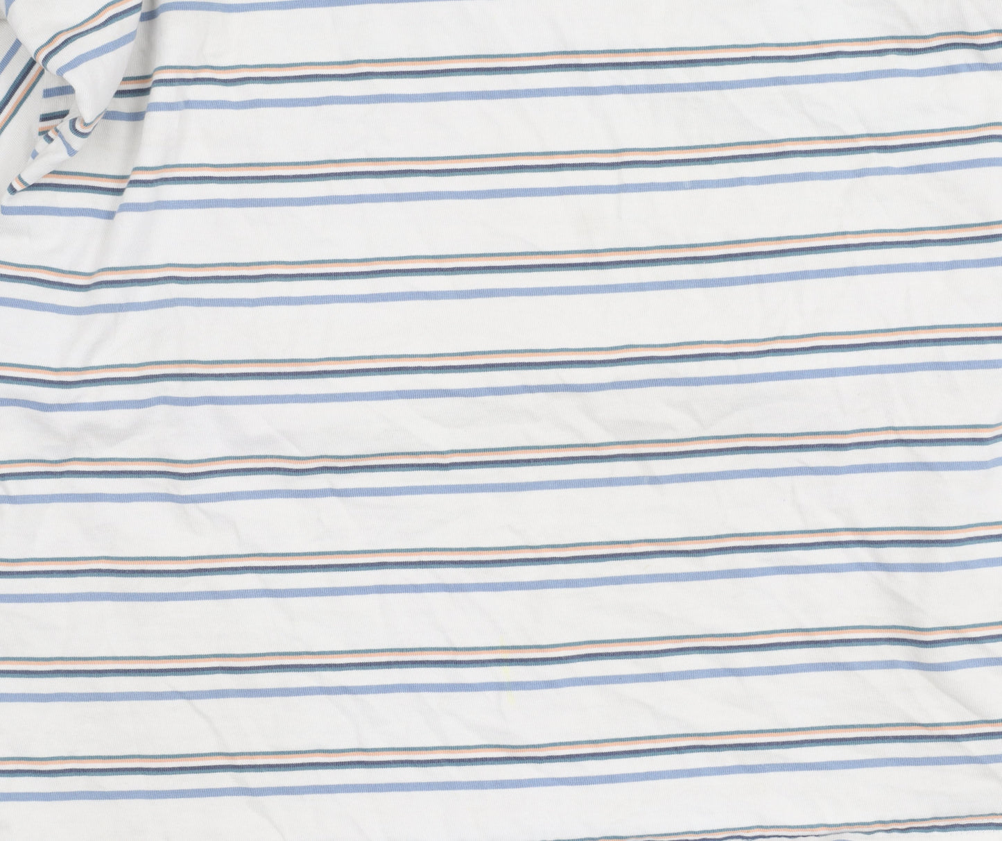 Columbia Men’s Beige Striped Cotton T-Shirt Size M Logo Tee
