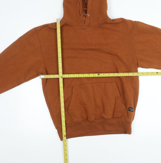 Jack & Jones Men's Brown Pullover Hoodie Size S Regular Fit