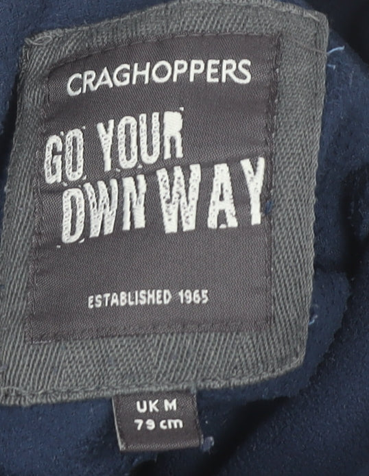 Craghoppers Mens Blue Fleece Sweatshirt M 1/4 Zip Outdoor Pullover