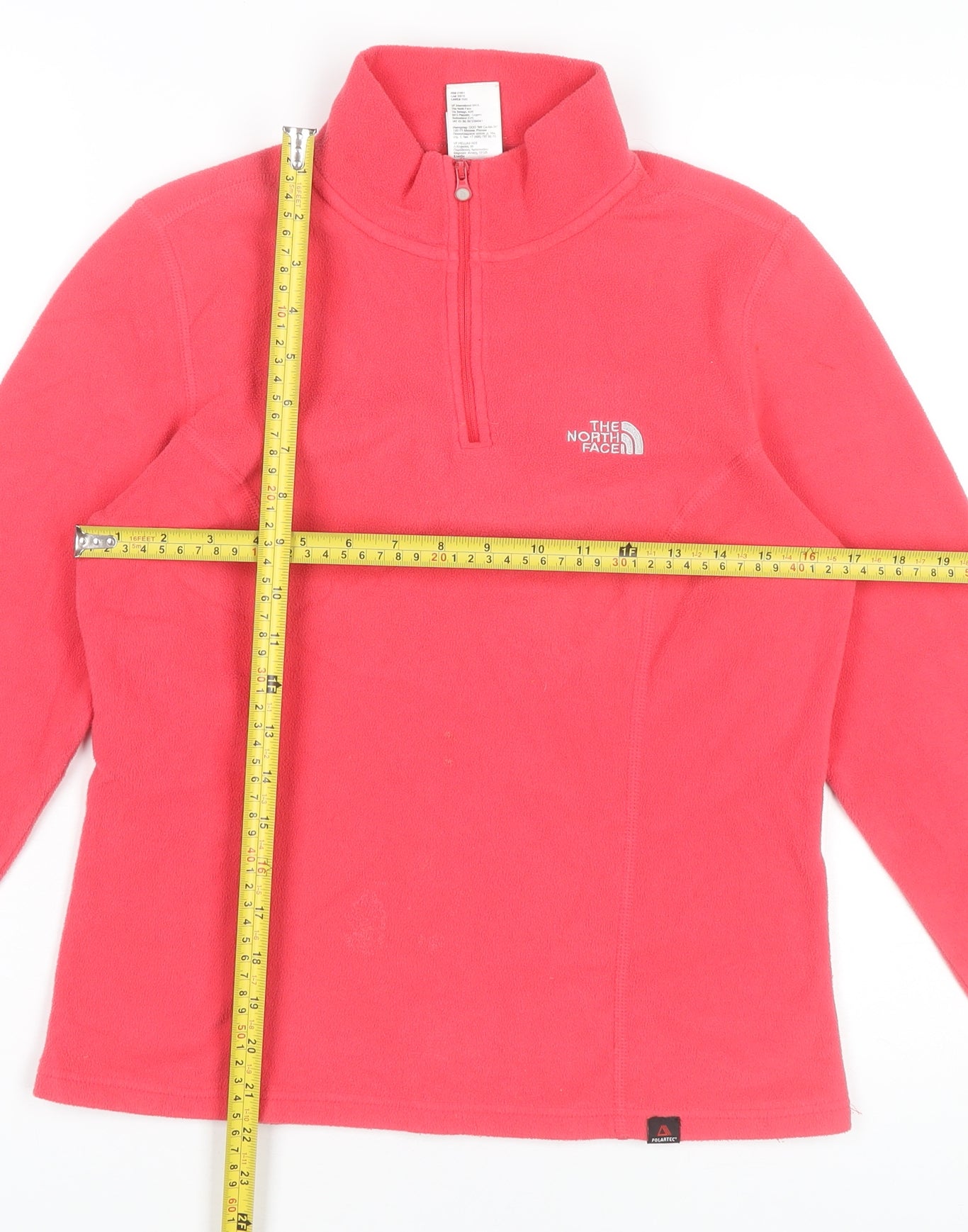 The North Face Womens Pink Fleece Sweatshirt Small 1/4 Zip Outdoor