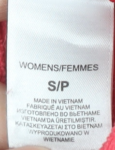 The North Face Womens Pink Fleece Sweatshirt Small 1/4 Zip Outdoor