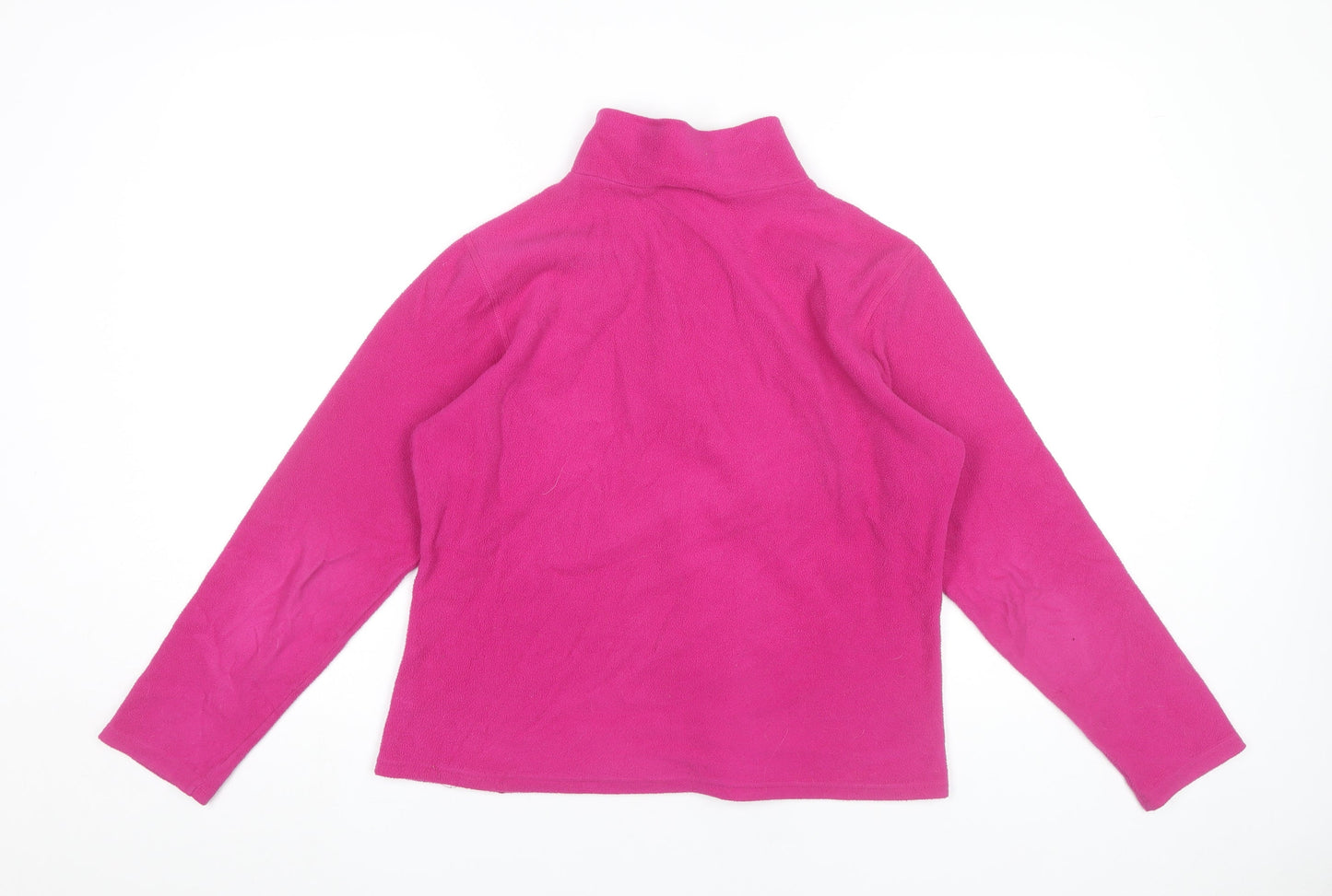 The North Face Girls Pink Fleece Sweatshirt XL (18 Years) 1/4 Zip Pullover