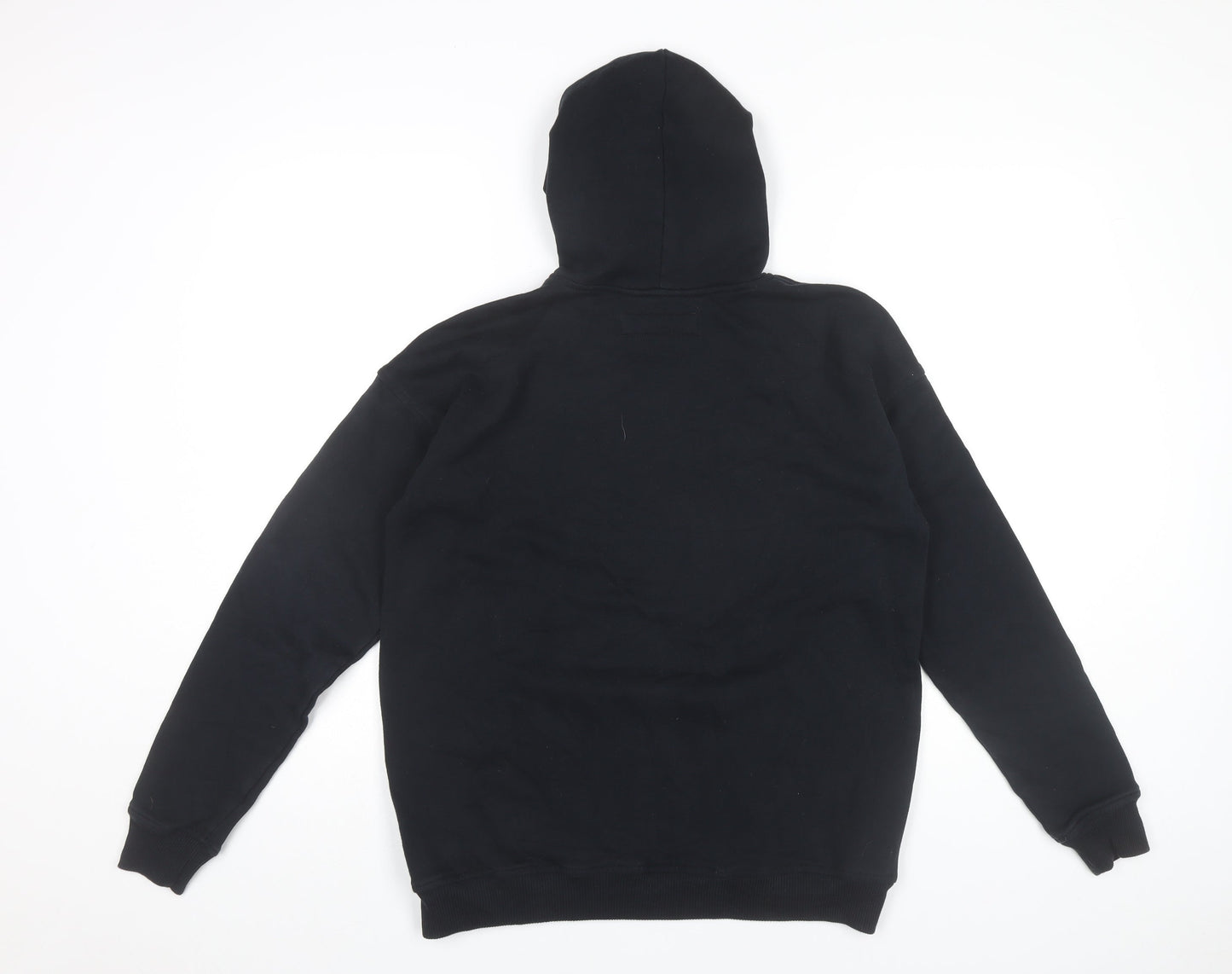 Abercrombie Kids Boys Black Pullover Hoodie 13-14Y Logo Fleece Casual