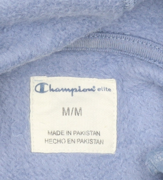 Champion Men’s Blue Pullover Hoodie Medium Logo Sweatshirt