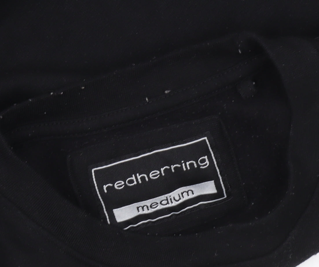 Additional view of Red Herring men’s black medium sweatshirt pullover crew neck