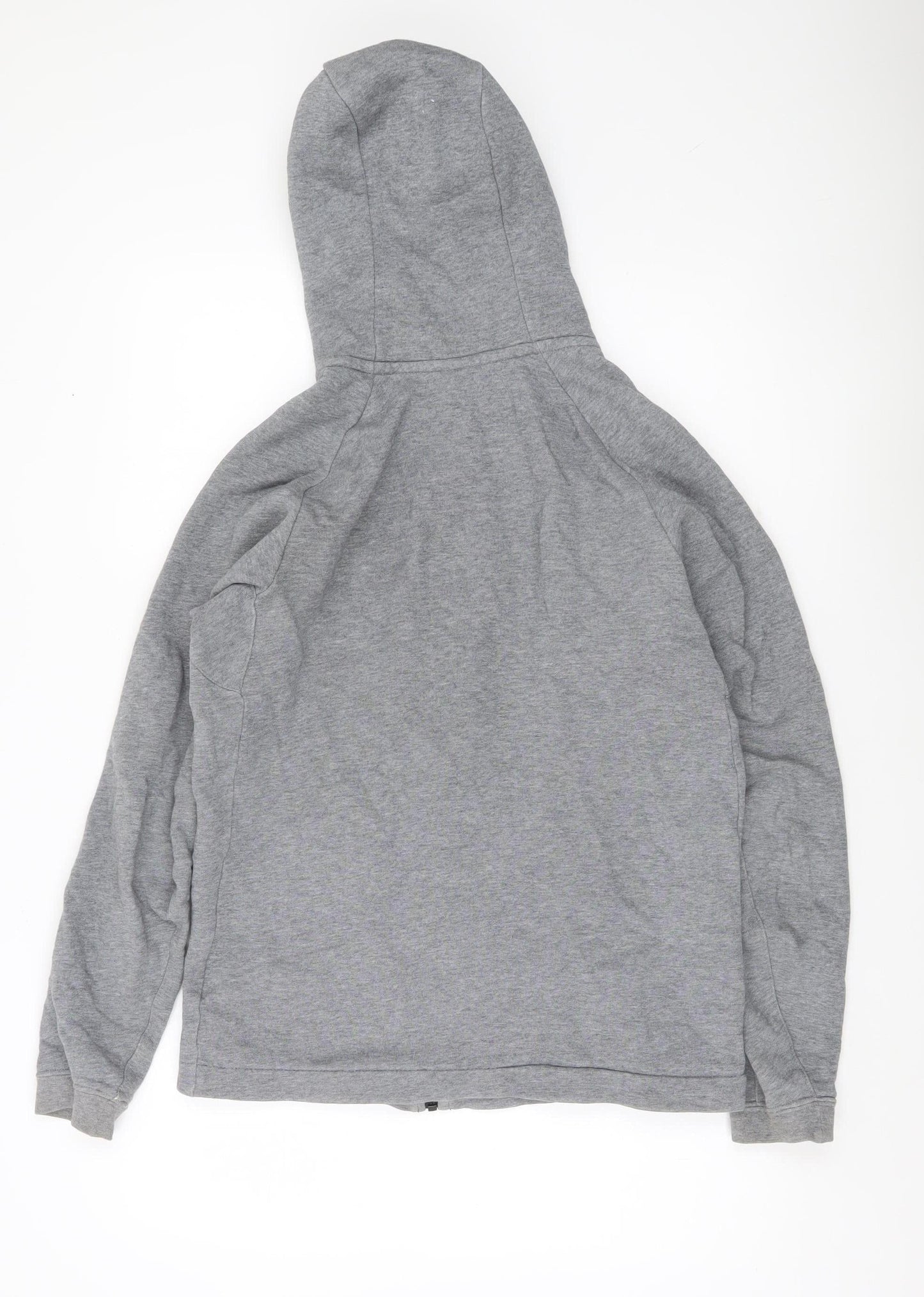 Nike Men's Grey Full Zip Hoodie Small Regular Fit Cotton Blend