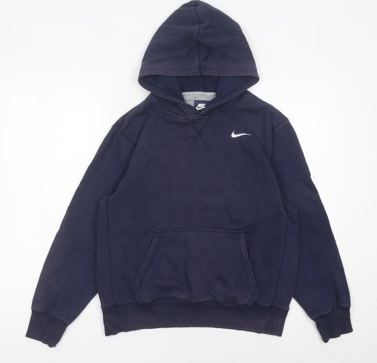 Nike Boys Blue Pullover Hoodie XL 13-14 Years Fleece Sweatshirt