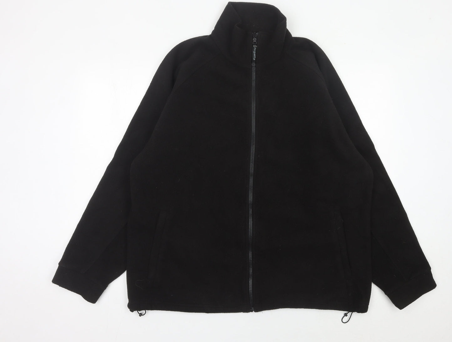 Regatta Men’s Black Fleece Jacket L Full Zip Outdoor Casual