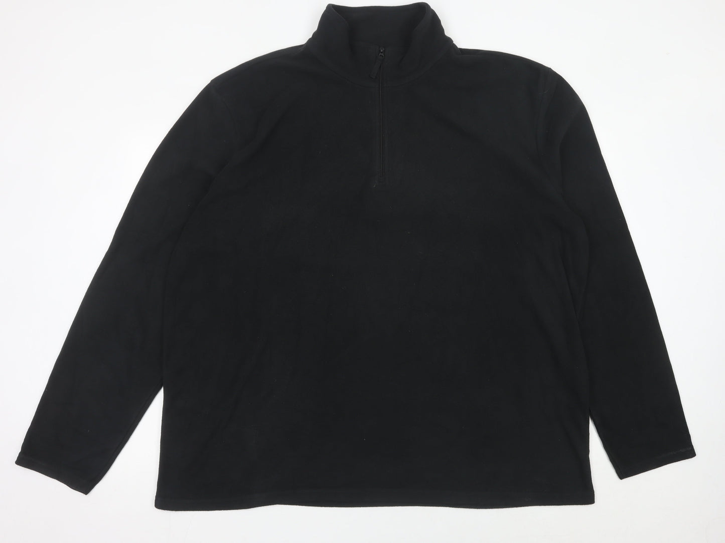 Mountain Warehouse Men’s Black 3XL Fleece 1/4 Zip Sweatshirt