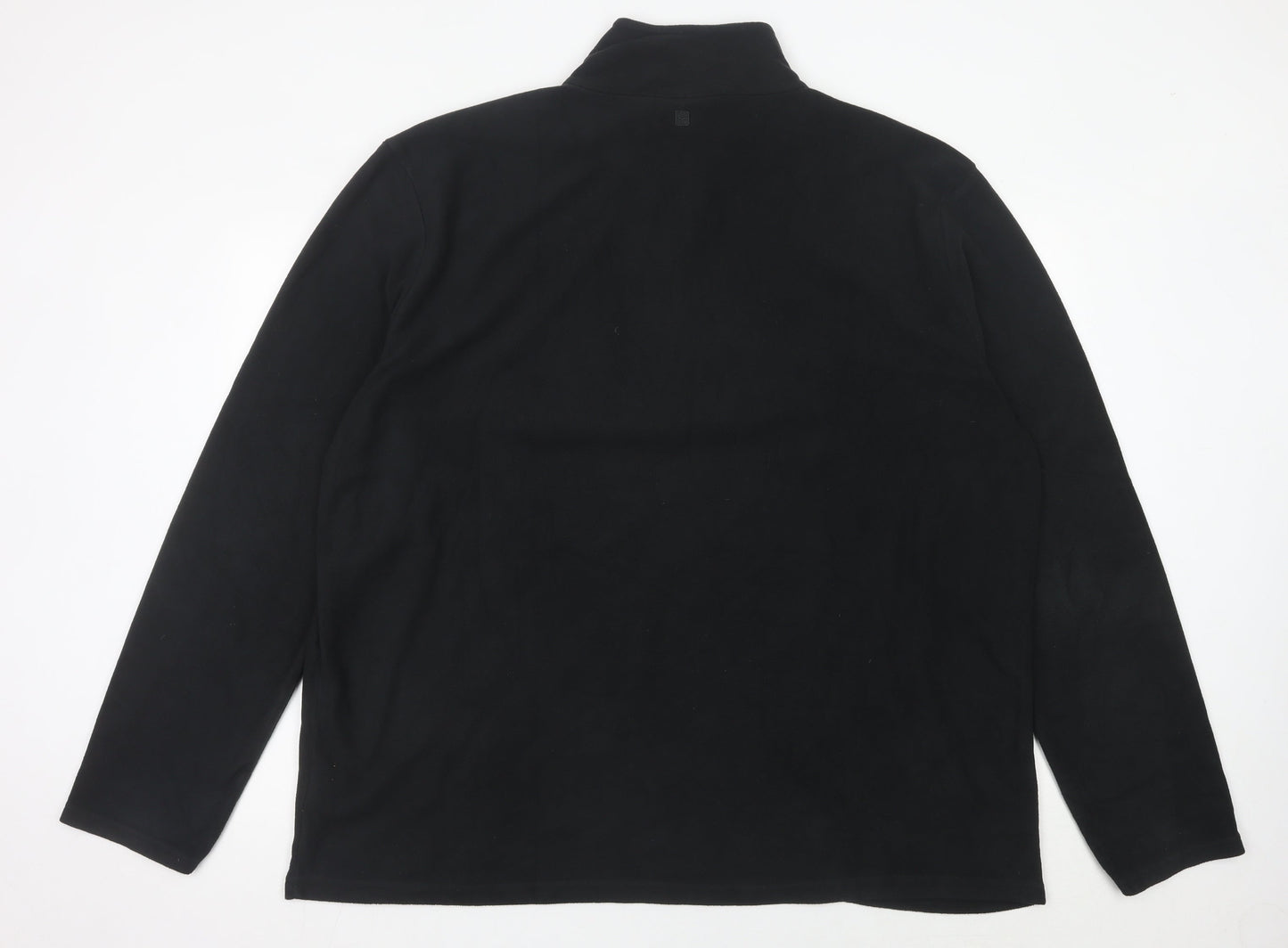 Mountain Warehouse Men’s Black 3XL Fleece 1/4 Zip Sweatshirt