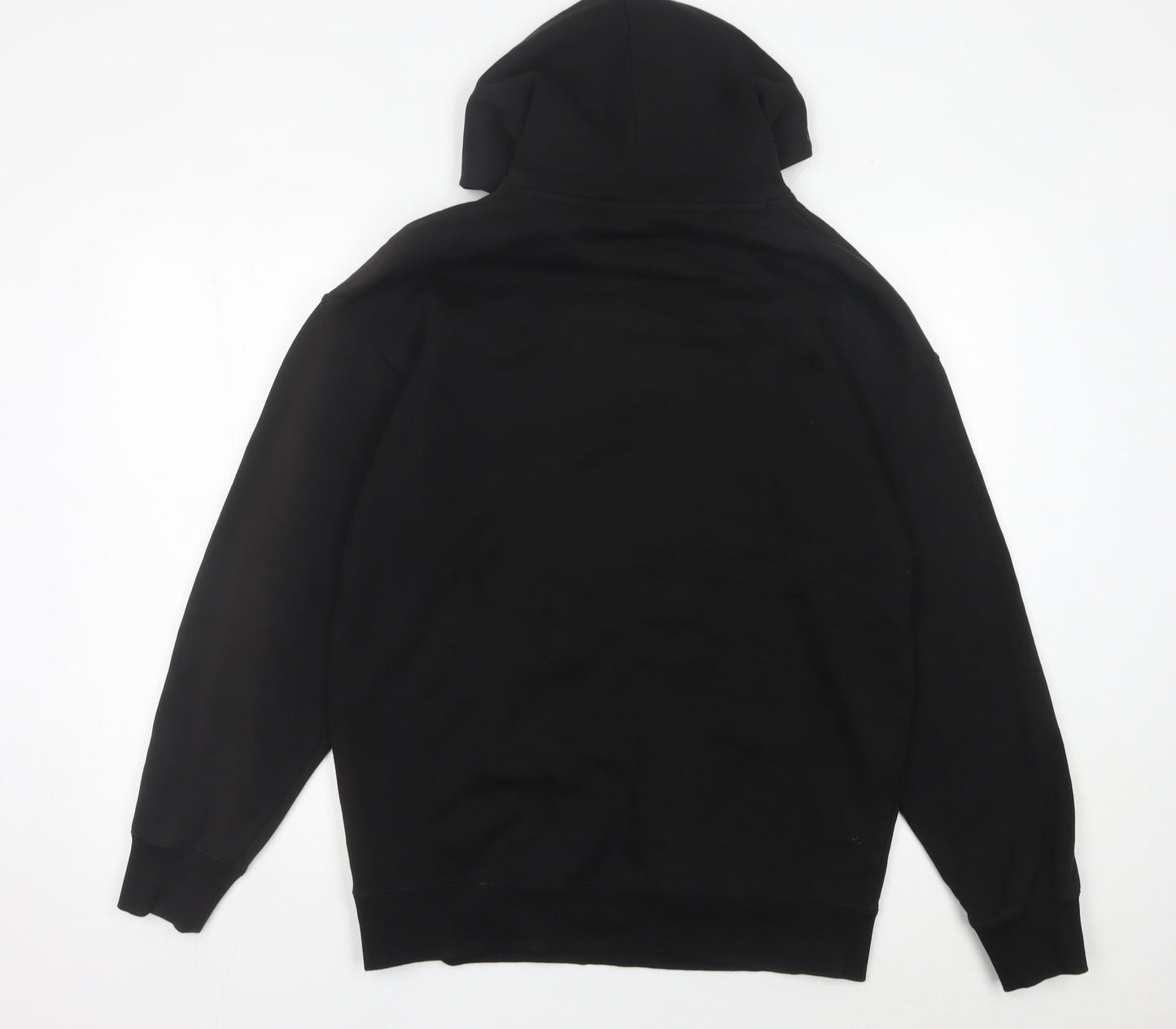 Puma Men’s Black Pullover Hoodie Size M Logo Fleece Sweatshirt